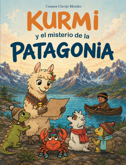 Ilustración Yatiediciones - Niños coloreando e interactuando bajo el sol andino